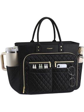 Quilted Tote Bag for Women | Stylish Laptop Bag for Work, Travel & College